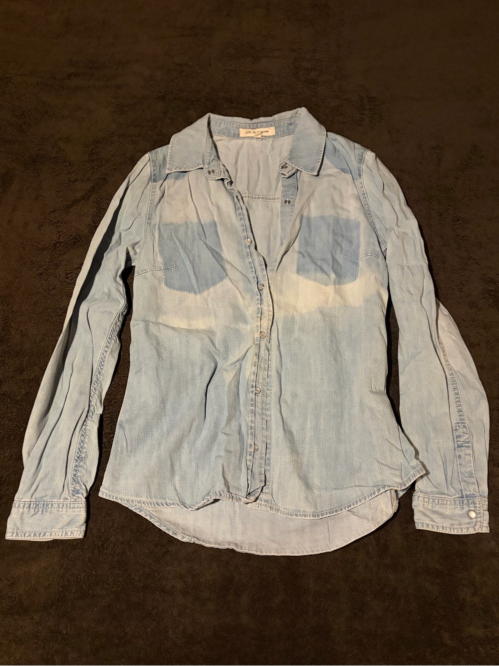 life in progress Bleach Denim Shirt
